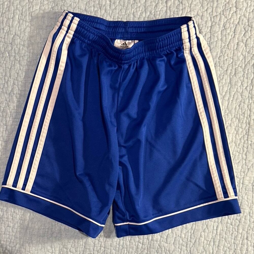 Adidas Blue and White Shorts - Girls Size Medium